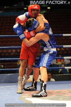 2009-09-05 AIBA World Boxing Championship 1526 - 54kg - Hicham Mesbahi MAR - Kanat Abutalipov KAZ